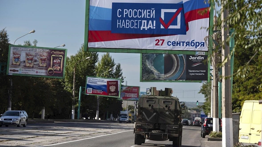 Iranpress: Russia to annex occupied areas of Ukraine on Friday