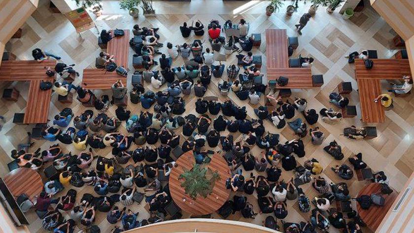 Iranpress: Iran; University students hold protest gathering
