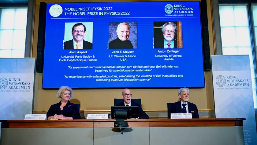 Iranpress: 3 scientists win Nobel Prize in Physics for work in quantum technology