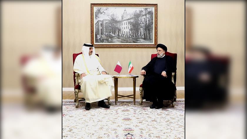 Iranpress: Iran, Qatar presidents hold meeting in Kazakhstan