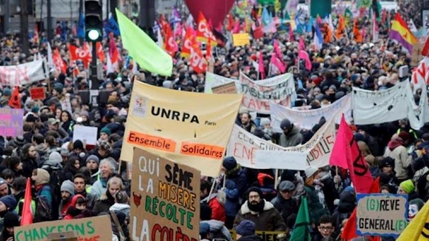 Iranpress: French trade unions announce massive strike on October 18