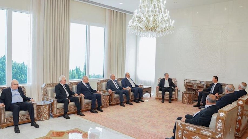 Iranpress: Syrian President emphasizes continuing to support Palestinian cause