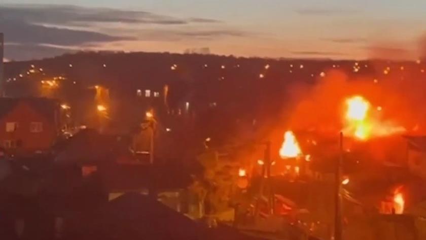 Iranpress: Russian fighter jet crashes into residential building in Irkutsk