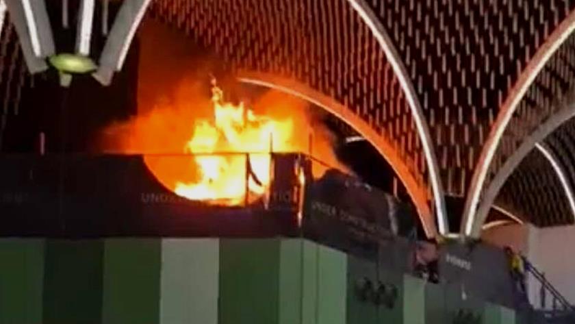 Iranpress: Fire at Baghdad international airport put out