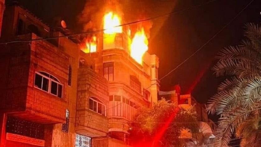 Iranpress:  Fire in north of Gaza strip leaves at least 21 dead, several injured