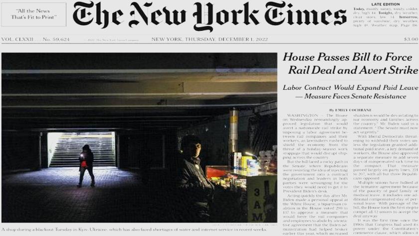 Iranpress:  World Newspapers: House passes bill to force rail deal and avert strike