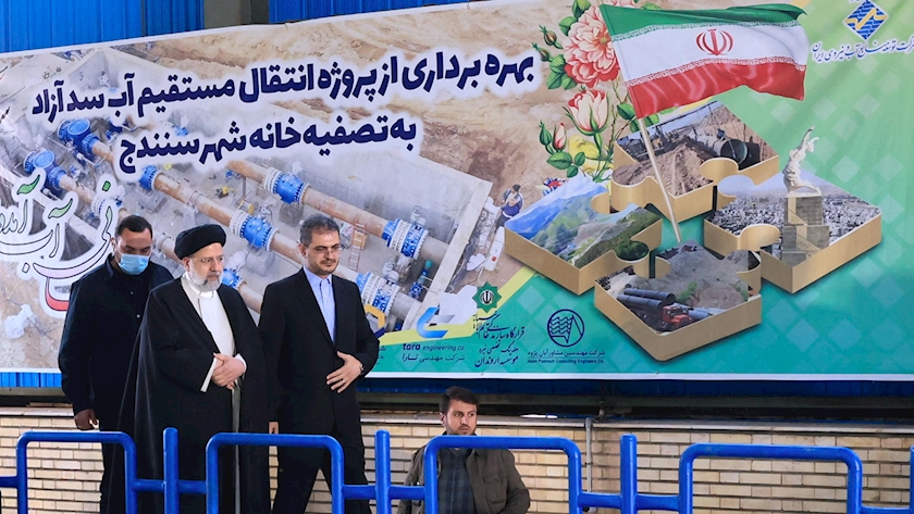 Iranpress: President Raisi inaugurates Sanandaj Water Supply Project