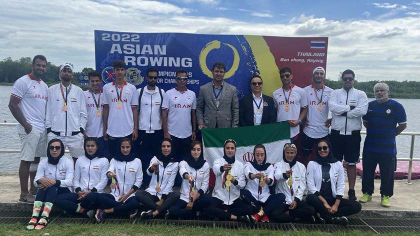 Iranpress: Iranian rowers bag 8 medals at 2022 Asian Rowing Championships