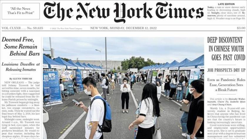 Iranpress: World newspapers: Deep discontent in Chinese youth goes past COVID