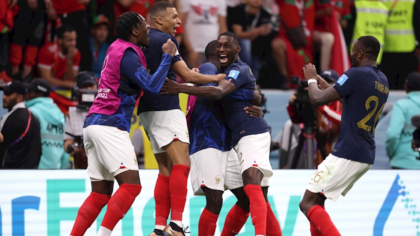 Iranpress: France lead Morocco 2-0, reaching 2022 World Cup final