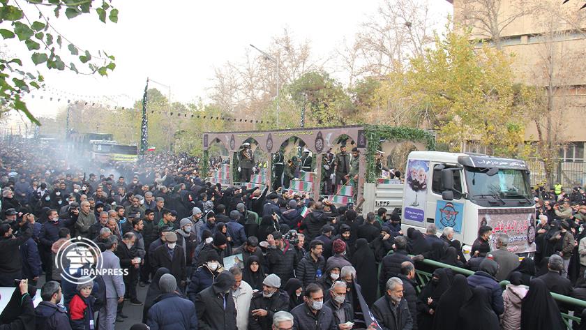 Iranpress: Farewell ceremony for unknown martyrs of Sacred Defence