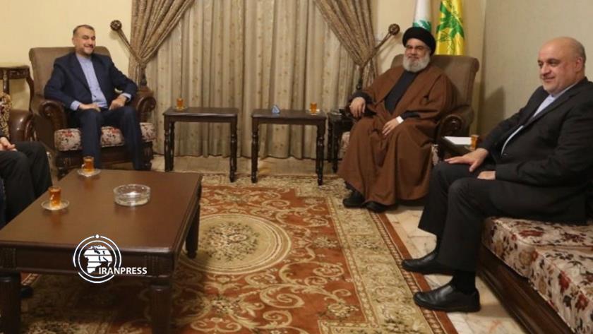 Iranpress: Iran FM meets with Secretary General of Hezbollah in Lebanon