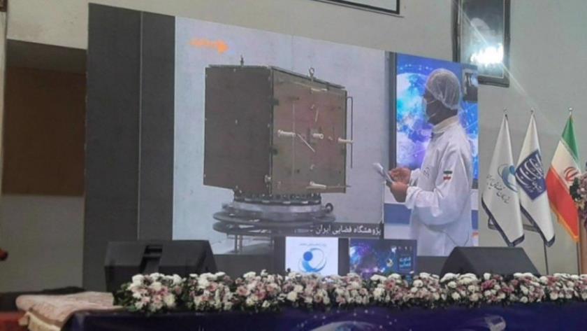 Iranpress: Iran unveils two indigenous satellites