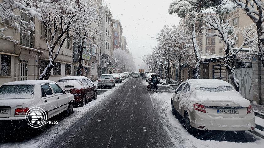 Iranpress: February; Snowfall in Tehran