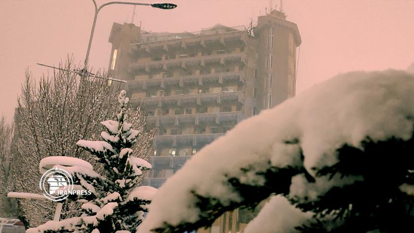 Iranpress: Winter snowfall brings white face to Tehran
