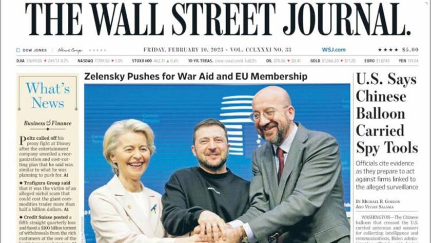 Iranpress: World Newspapers: Zelensky pushes for war aid and EU membership
