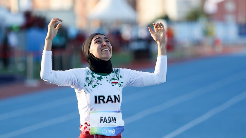 Iranpress: Iranian female athlete crowned at 10th Asian Indoor Championships