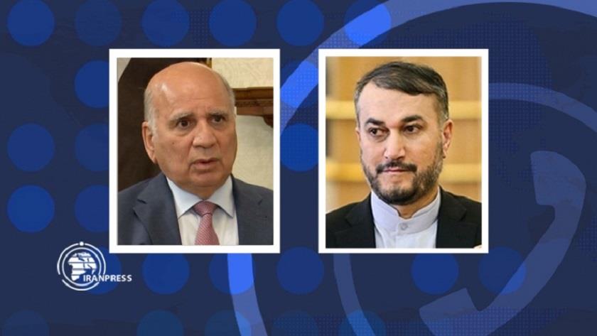 Iranpress: Iran, Iraq FMs confer on bilateral ties via phone call