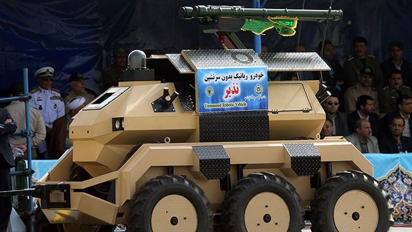 Iranpress: Iranian unmanned combat vehicle: Combining artificial intelligence, robotic knowledge