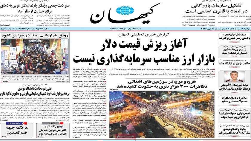 Iranpress: Iran Newspappers: US Dollar price drops toward Rial in Iran