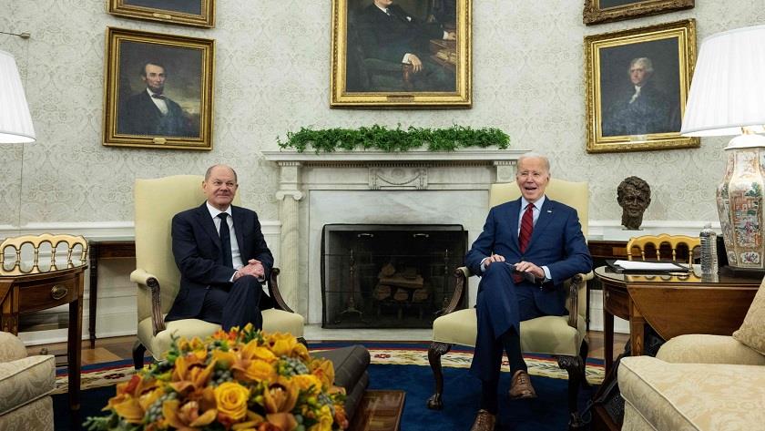 Iranpress: Biden, Scholz discuss assistance to Ukraine in White House 
