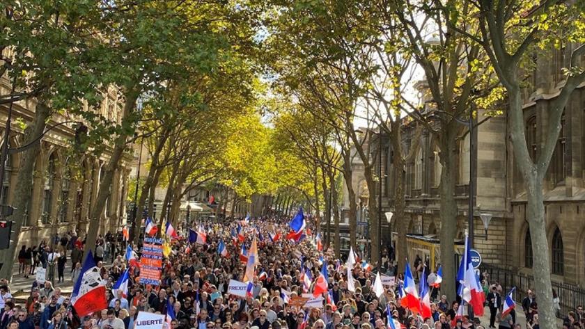 Iranpress: Demonstrators call for France