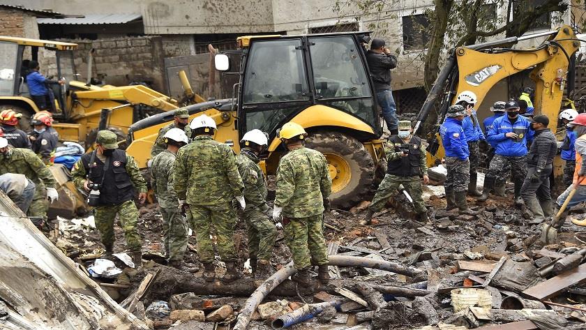 Iranpress: At least 16 people killed in landslide in central Ecuador