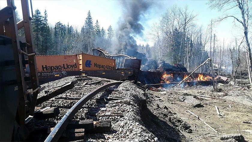 Iranpress: Train carrying hazardous material derails in US