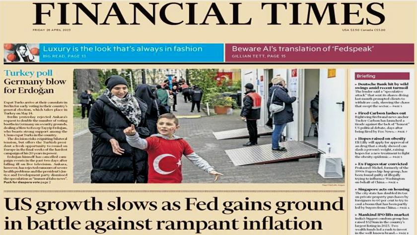 Iranpress: World Newspapers: US economy slows as high rates bite