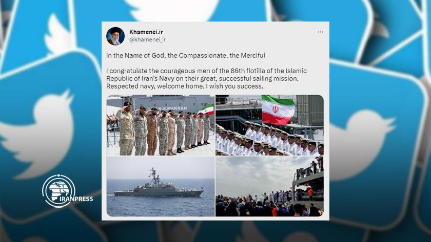 Iranpress: Leader welcomes naval forces back home
