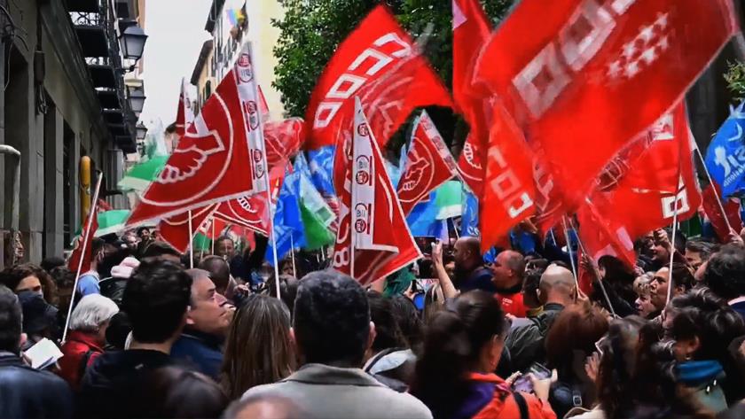 Iranpress: Protesters in Italy, Spain demand higher wages, halt to Ukraine aid