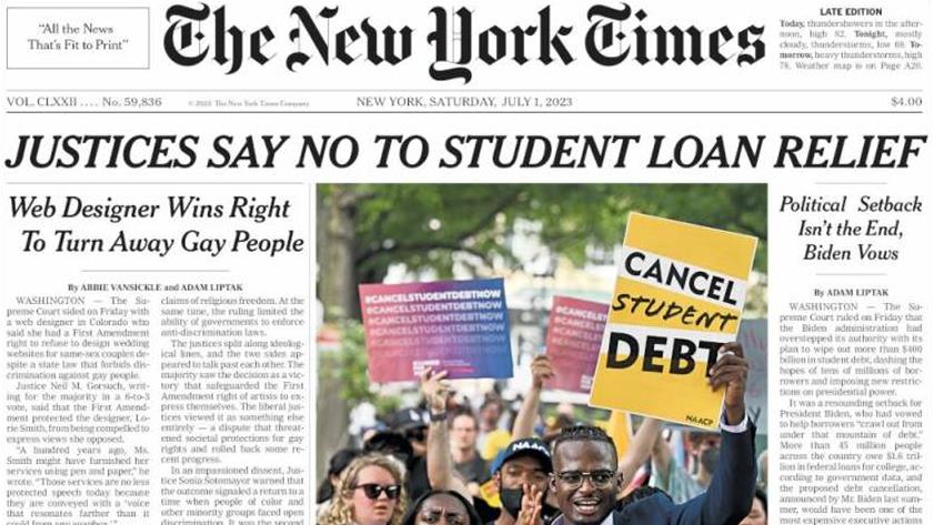 Iranpress: World Newspapers: Justices say no to student loan relief