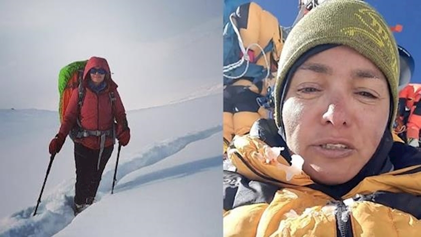 Iranpress:  Iranian female climber reaches 9th-highest mountain on Eart 