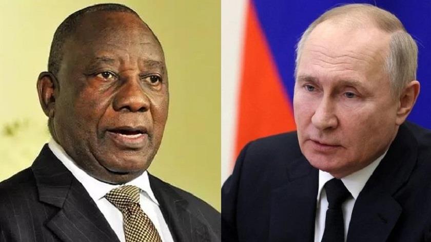 Iranpress: Putin, Ramaphosa discuss grain deal, BRICS summit 
