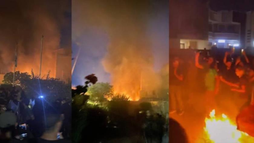 Iranpress: Protesters torch Swedish embassy in Baghdad