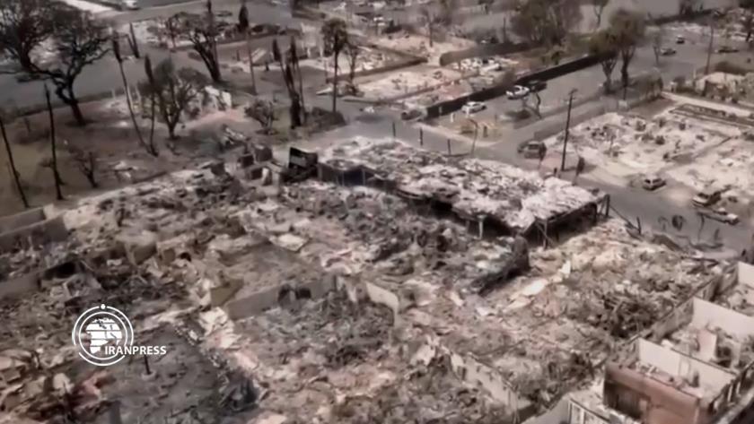 Iranpress: Horrible blaze ravages a city in Hawaii