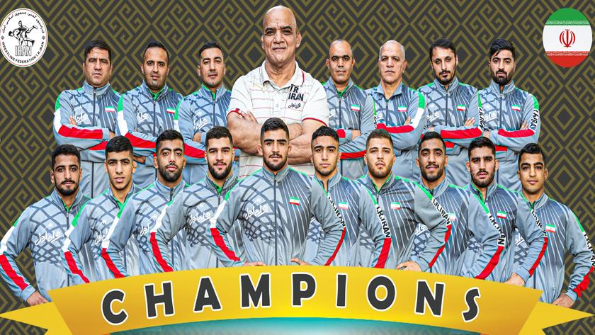 Iranpress: Iran U20 freestlyers win World Champion title 2023