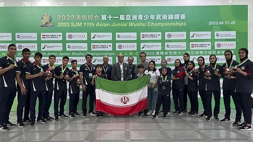 Iranpress: Iran ranked third in Asian Junior Wushu Championships