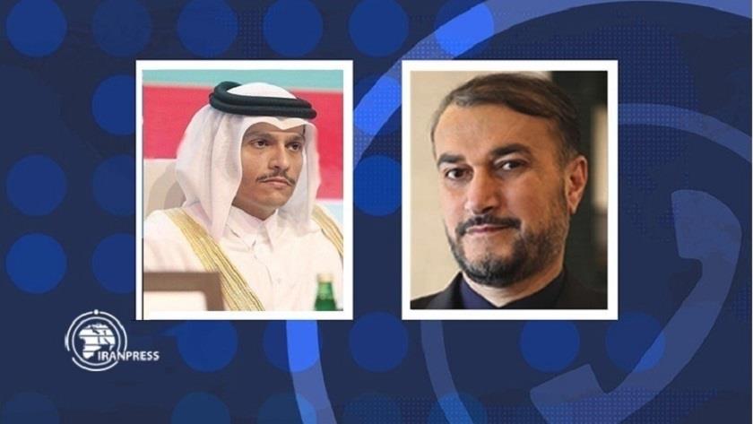 Iranpress: Iran, Qatar FMs confer on bilateral, regional issues via phone call