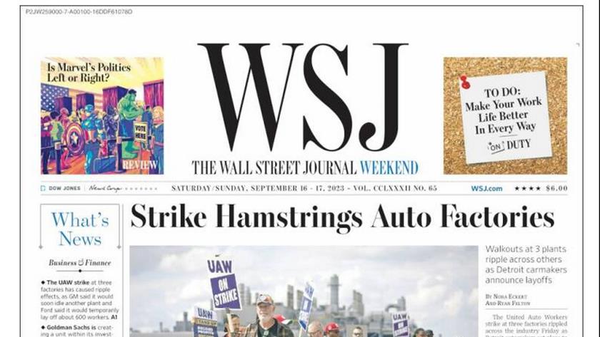 Iranpress: World newspapers: strike hamstrings auto factories