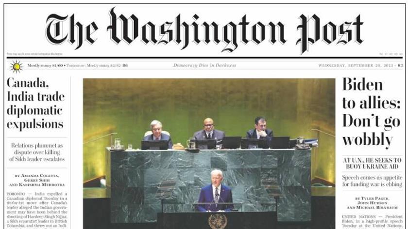 Iranpress: World newspapers: Biden to allies: Don