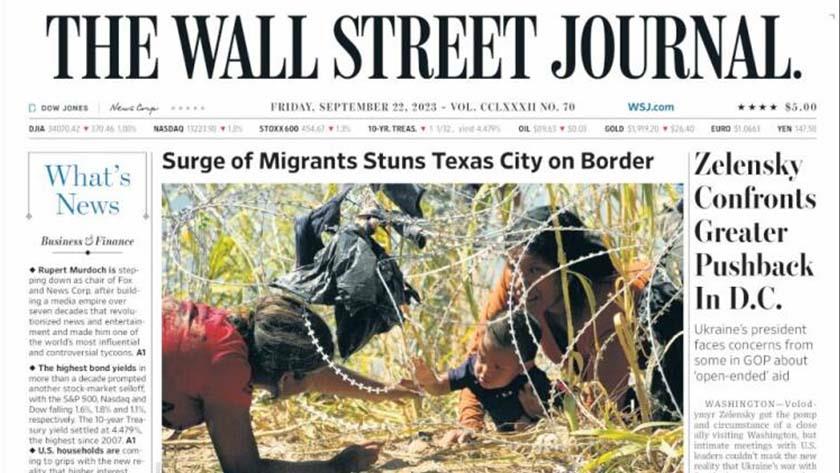Iranpress: World Newspaper: Surge of migrants stuns Texas city on border 