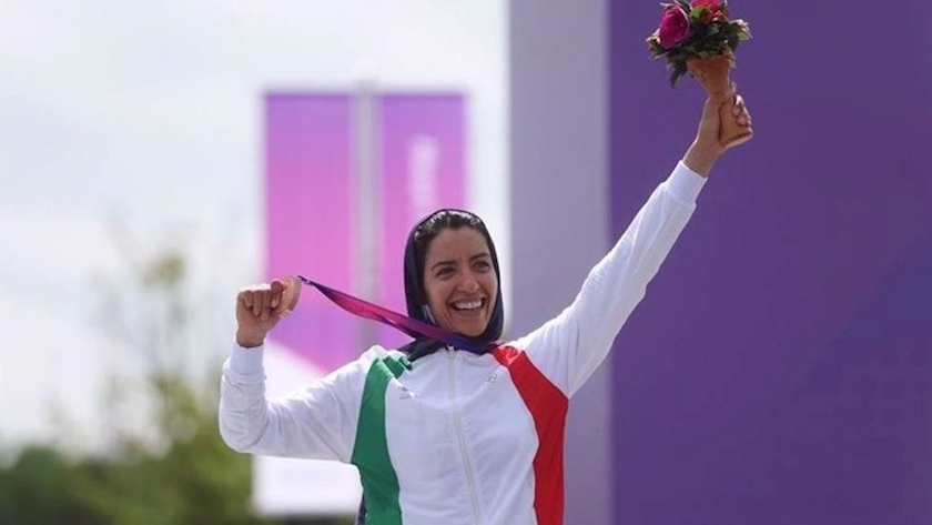 Iranpress: Iranian women shine at  Asian Games, First cycling medal for Iranian women