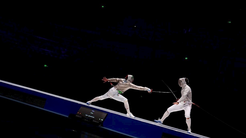 Iranpress: Hangzhou Asian Games; Iran sabre fencing team bags bronze