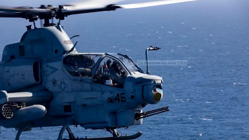 Iranpress: US claims IRGC harasses its helicopter over Persian Gulf