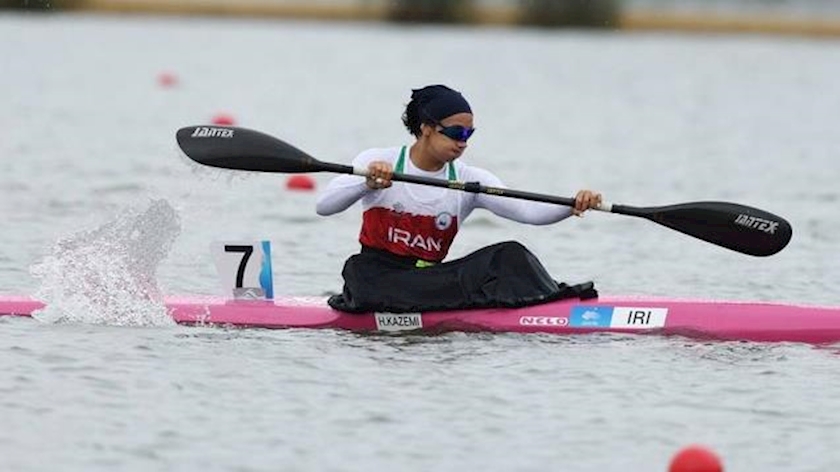 Iranpress: Asian games; Iranian female canoe rower advances to final