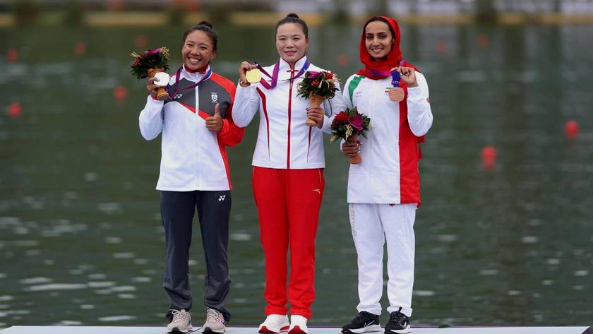 Iranpress: 2023 Asian Games; Iranian rower wins bronze