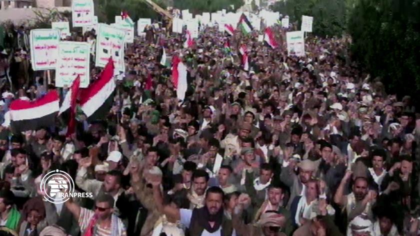 Iranpress: Yemenis support Palestinian resistance fighters in 