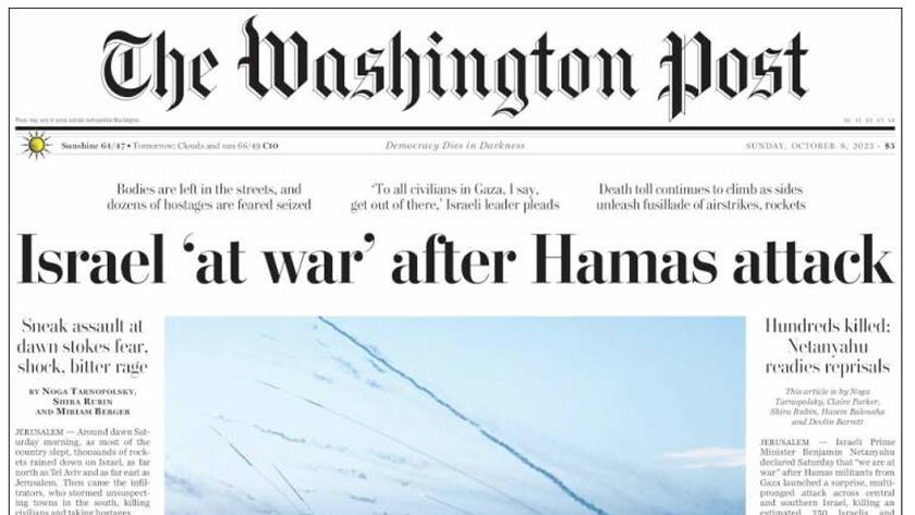 Iranpress: World News Paper:  Israel at war after Hamas attack