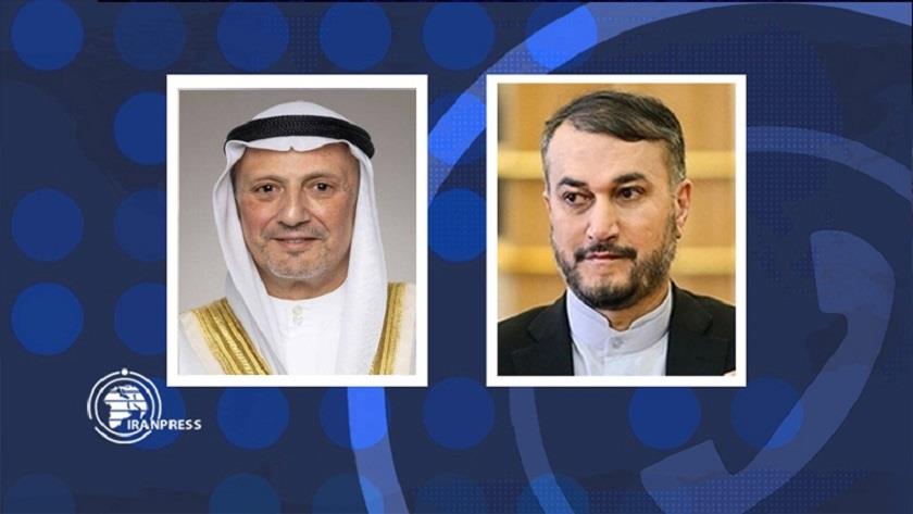 Iranpress: Iranian, Kuwaiti FMs talk Palestine, bilateral issues